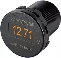 Sea-Dog OLED Voltmeter - Round