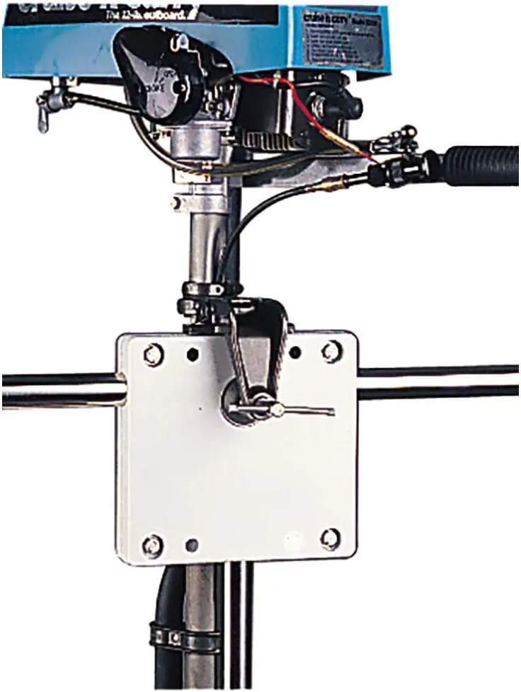 Sea-Dog Poly Rail Mount Motor Bracket - White