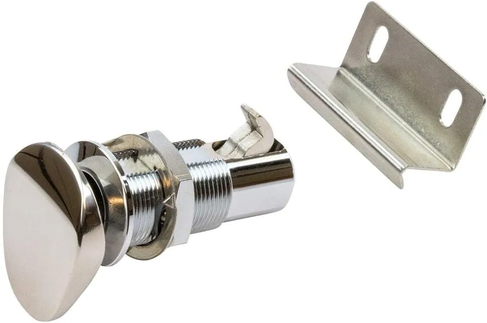 Sea-Dog Push Button Cabinet Latch - Oval