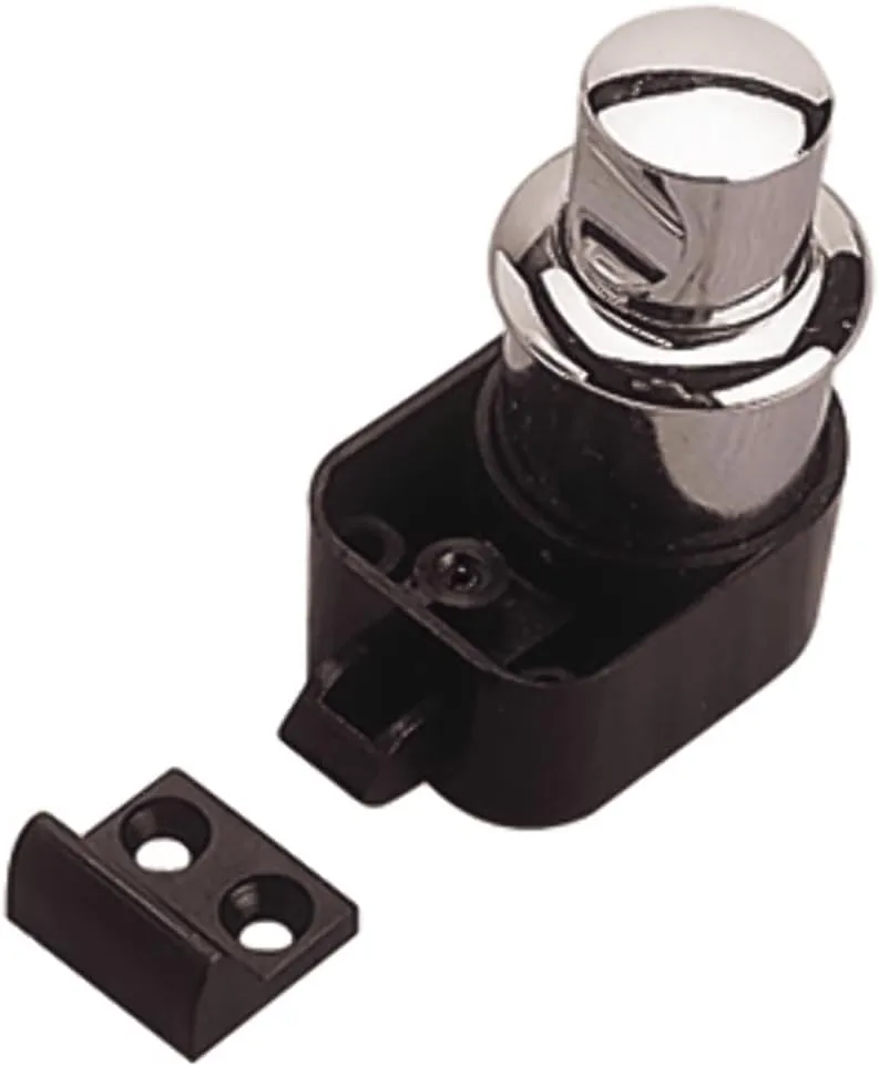 Sea-Dog Push Button Rim Latch - Polished Chrome