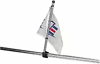 Sea Dog 327122-1 Adjustable Rail Mount Flag Pole - 15-1/4"