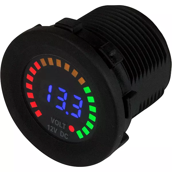 Sea-Dog 421617 Rainbow Display Digital Voltmeter - 12VDC