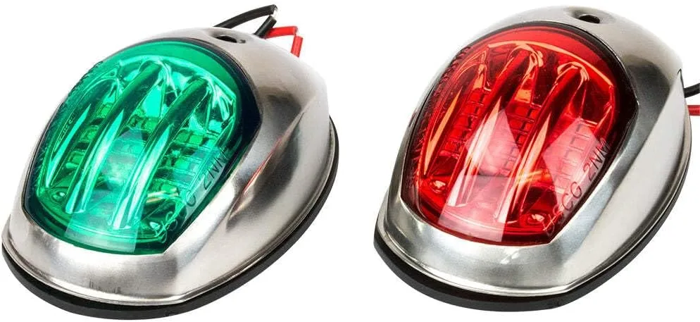 Sea-Dog Stainless Steel LED Navigation Lights - Port & Starboard