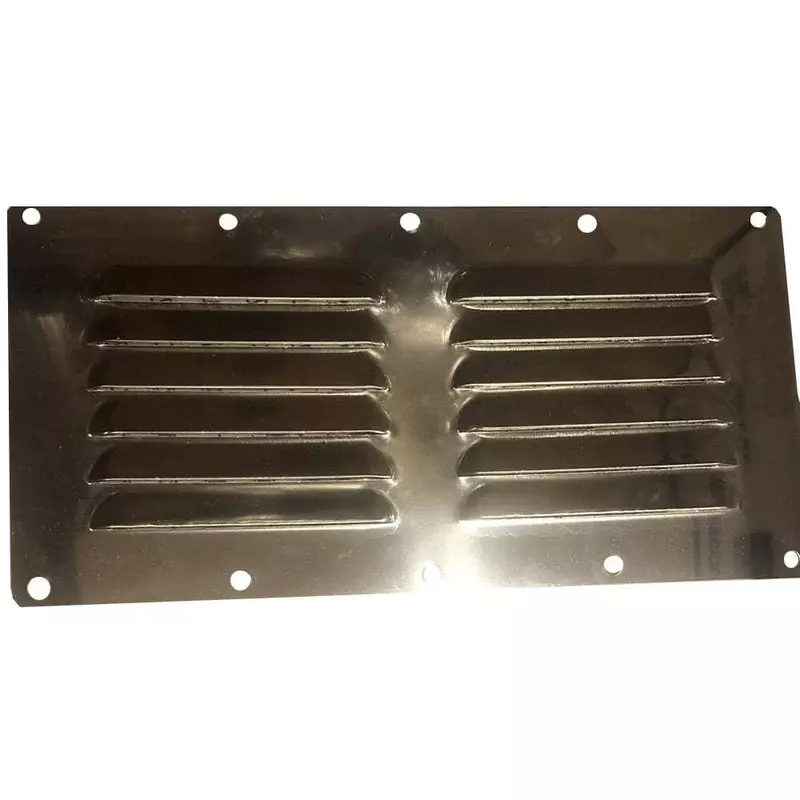Sea Dog Line 331400-1 Stainless Steel Louvered Deck Plate, 9-1/8 x 4-5/8-Inch