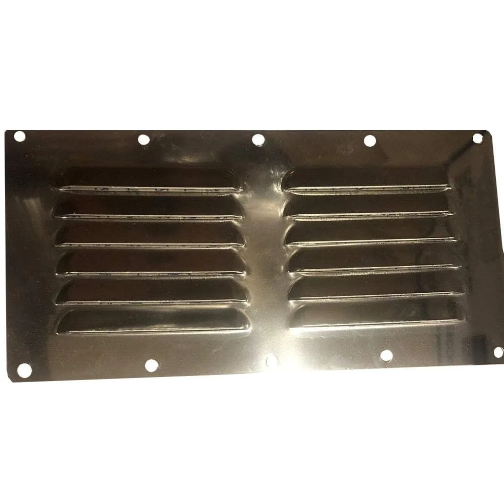Sea Dog Line 331400-1 Stainless Steel Louvered Deck Plate, 9-1/8 x 4-5/8-Inch