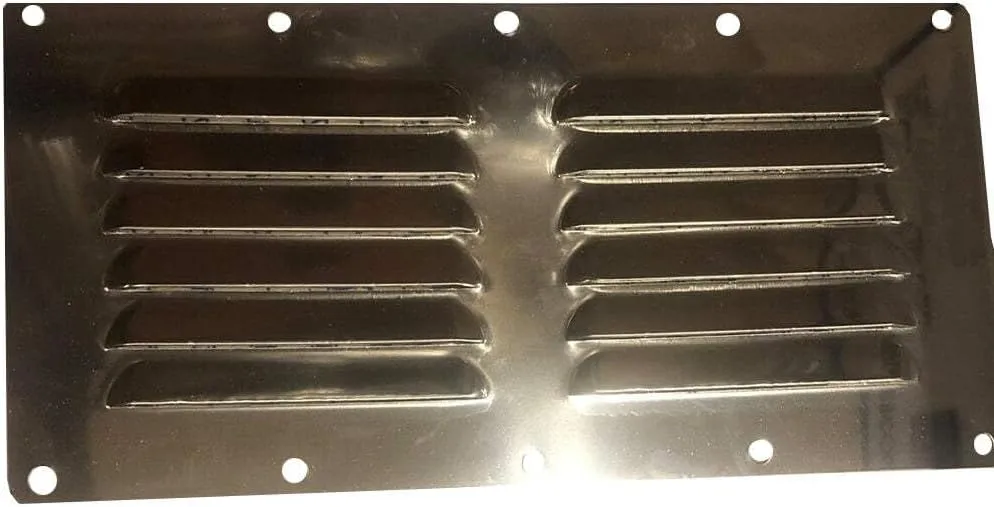 Sea Dog Line 331400-1 Stainless Steel Louvered Deck Plate, 9-1/8 x 4-5/8-Inch