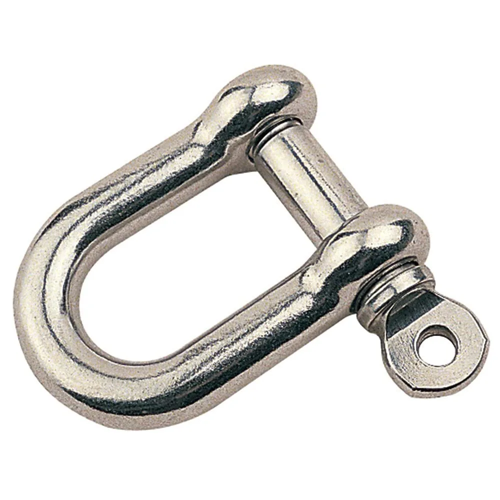 Sea Dog 1/2" I.W. x 13/16" I.L. 1/4" Stainless Steel Screw Pin D-Shackle