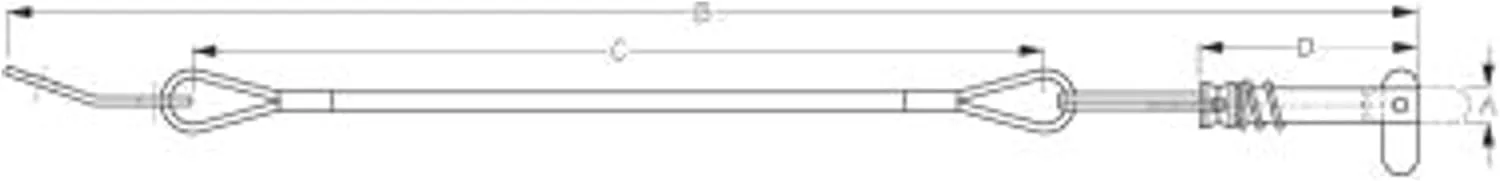 Sea Dog 299986-1 Toggle Pin and Lanyard - Straight
