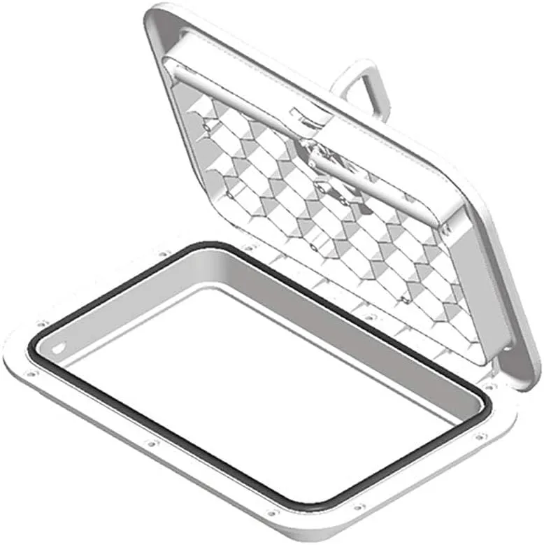 Sea-Dog Triple Lock Rectangular Marine Hatch - 10" x 14" - White
