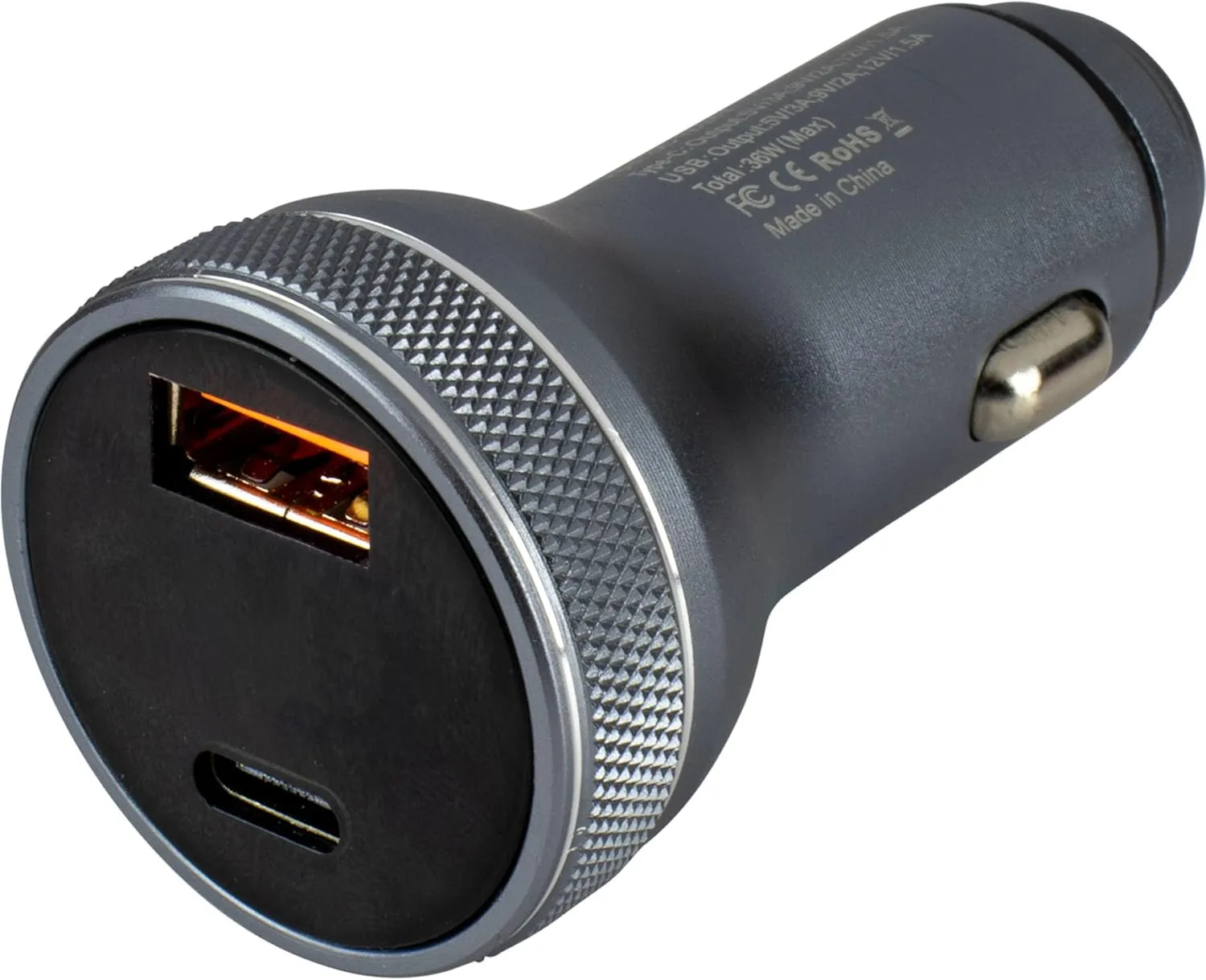 Sea-Dog Round USB & USB-C Power Plug w/Voltmeter