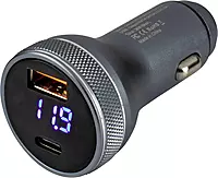 Sea-Dog Round USB & USB-C Power Plug w/Voltmeter
