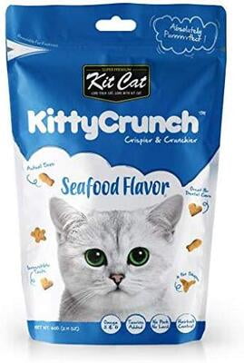 Kit Cat Kitty Crunch Seafoods Flavor (60g) Cat Treat Kit Cat Kitty Crunch Seafoods Flavor (60g) Cat Treat