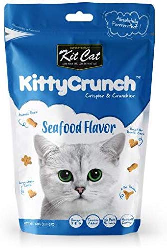 Kit Cat Kitty Crunch Seafoods Flavor (60g) Cat Treat Kit Cat Kitty Crunch Seafoods Flavor (60g) Cat Treat