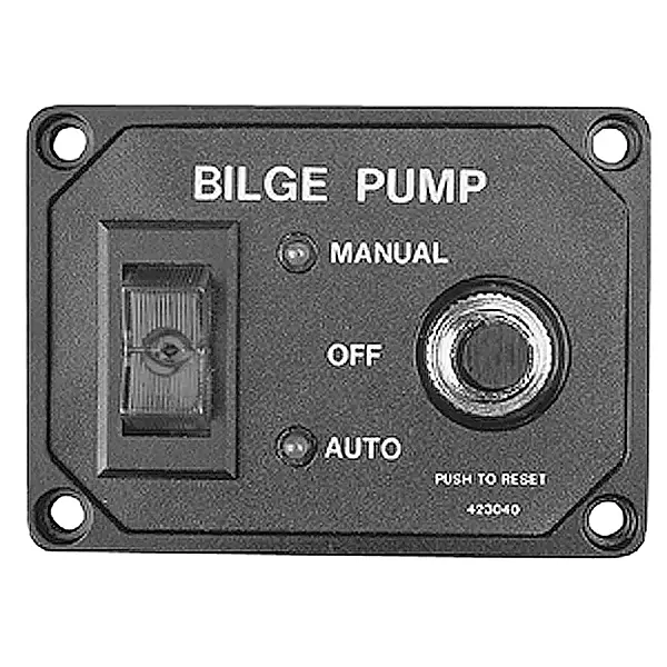 Bilge Pump Panel Switch with Circuit Breaker