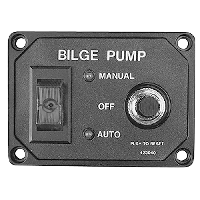 Bilge Pump Panel Switch with Circuit Breaker