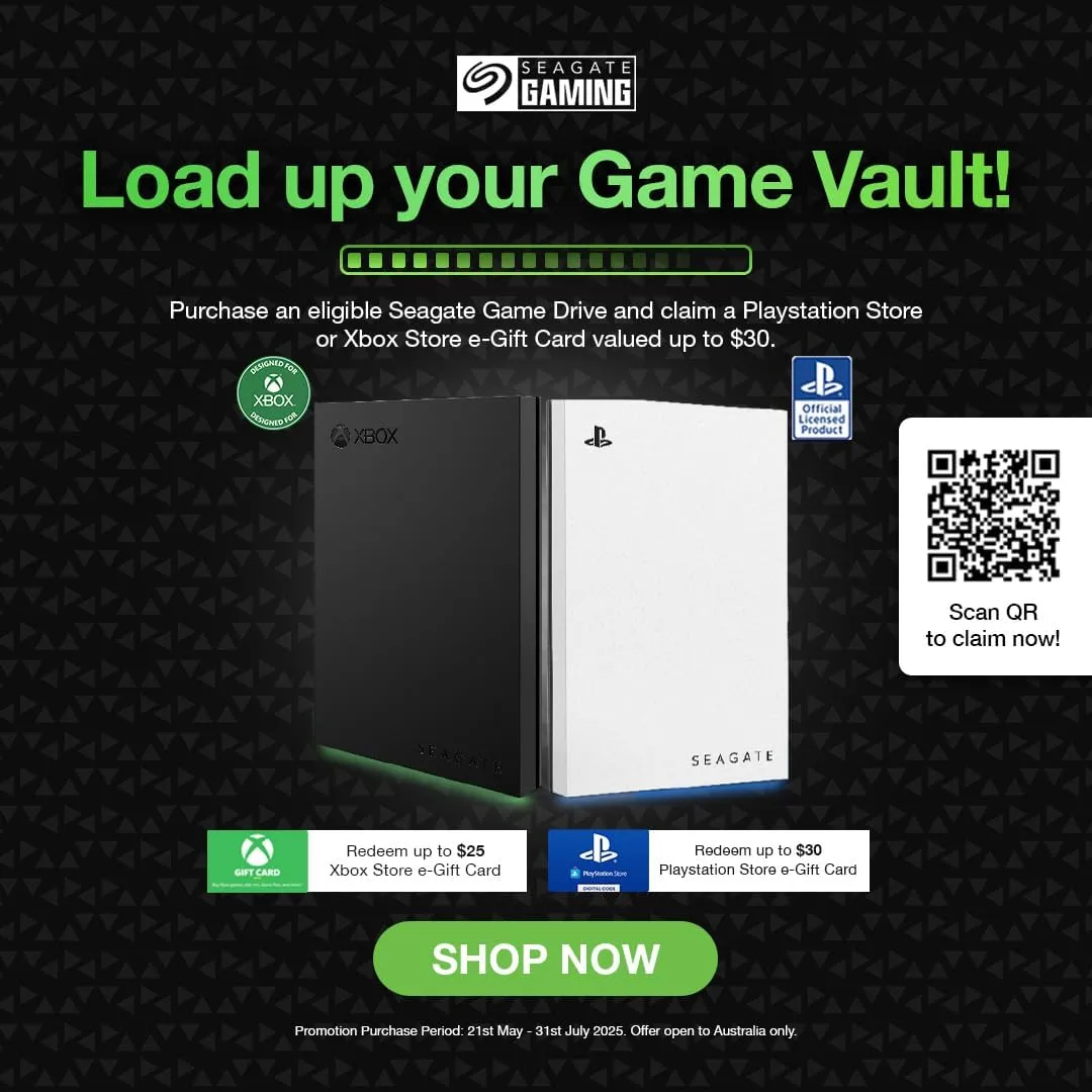 Seagate Game Drive for Xbox 4TB External Hard Drive - USB 3.2 (STKX4000402)