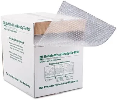 Sealed Air Cellular Cushioning Material, 12 1/2 in W, Small Bubble (3/16 in), 100 ft