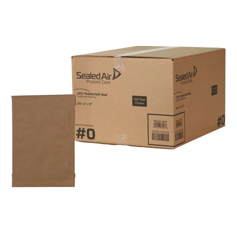 Sealed Air Jiffy Padded Mailers, Self-Seal Kraft Cushioned Mailers