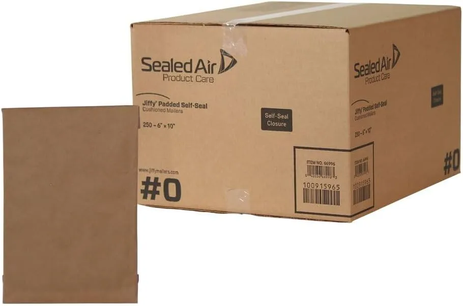 Sealed Air Jiffy Padded Mailers, Self-Seal Kraft Cushioned Mailers