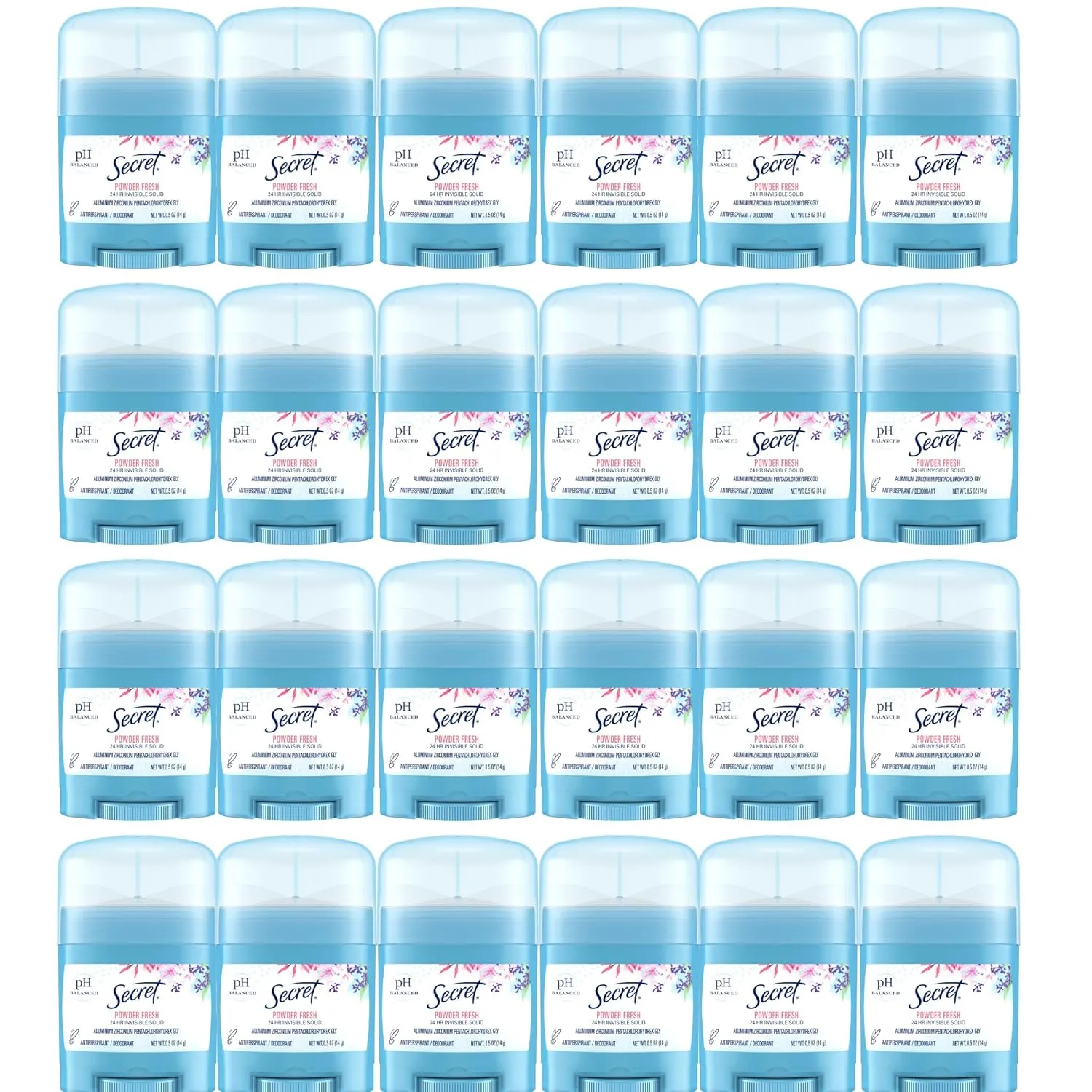 Secret Antiperspirant and Deodorant for Women, 24hr Sweat & Odor Protection, PH Balanced Protection, Gentle on Skin