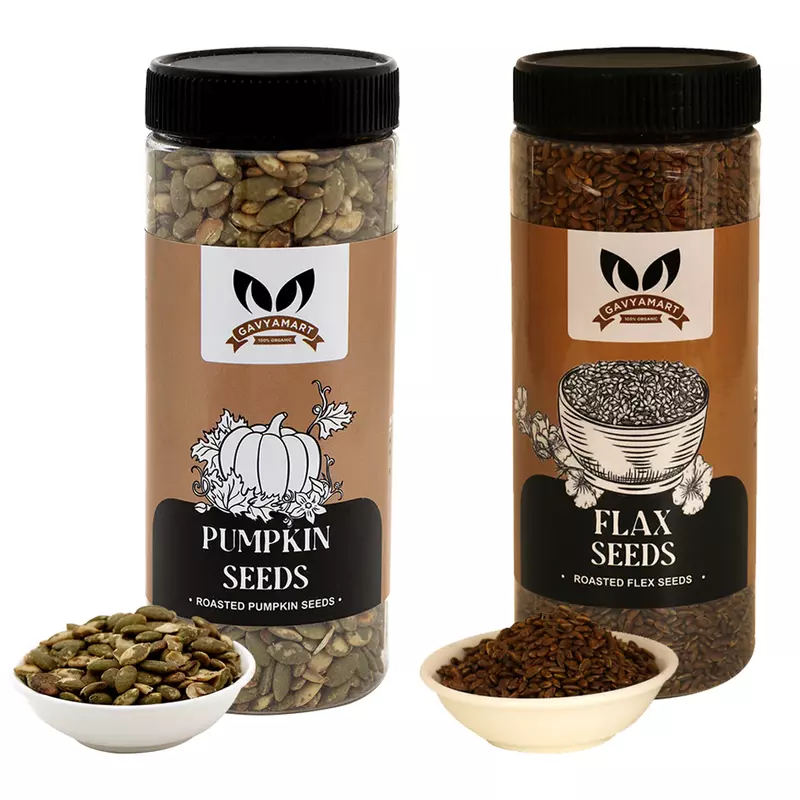 1 Pumpkin seeds (300gram) +1 Flax Seed (250gram)