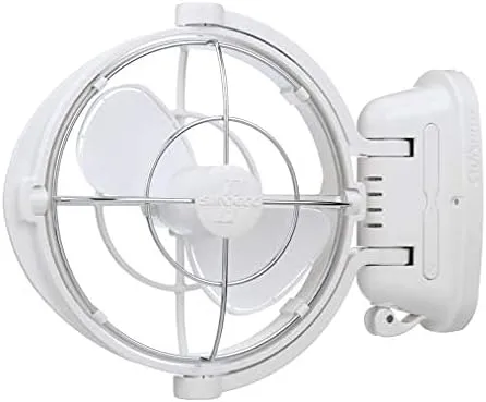 SEEKR Sirocco II 3-Speed 7" Gimbal Fan - 12/24V Auto-Sensing DC
