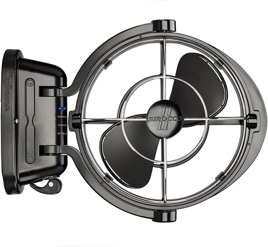 SEEKR Sirocco II 3-Speed 7" Gimbal Fan - 12/24V Auto-Sensing DC