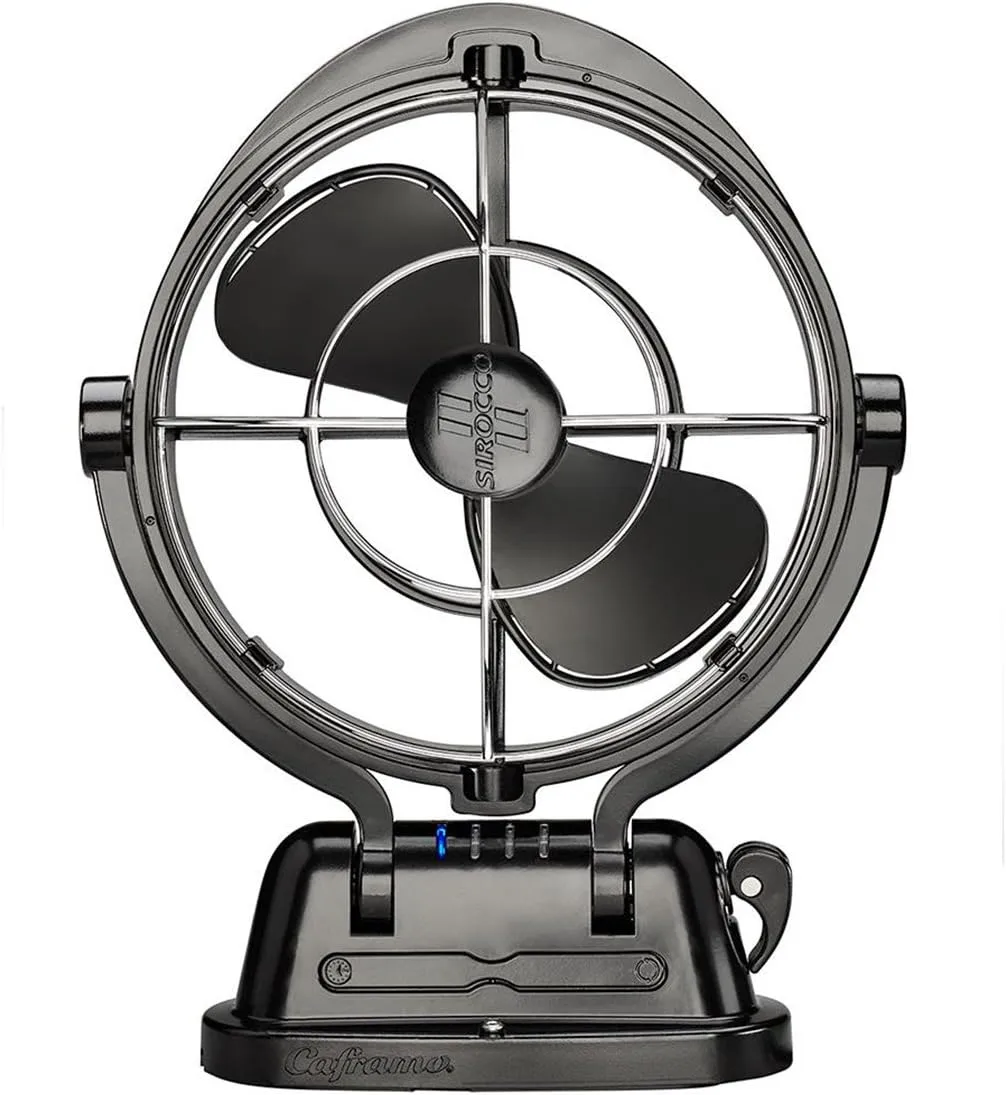 SEEKR Sirocco II 3-Speed 7" Gimbal Fan - 12/24V Auto-Sensing DC
