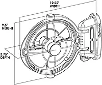 SEEKR Sirocco II Elite Fan 12/24V Auto-Sensing Brushless DC