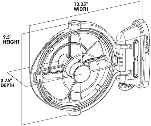 SEEKR Sirocco II Elite Fan 12/24V Auto-Sensing Brushless DC