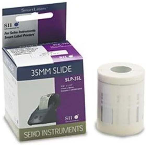 Seiko Instruments 35mm Slide Labels for Smart Label Printers (SLP-35L), White