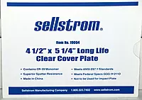 Sellstrom Long Lasting CR-39 Cover Plate for Welding Helmets, 4.5"x5.25", Clear, S19004 1 Count (Pack of 1)