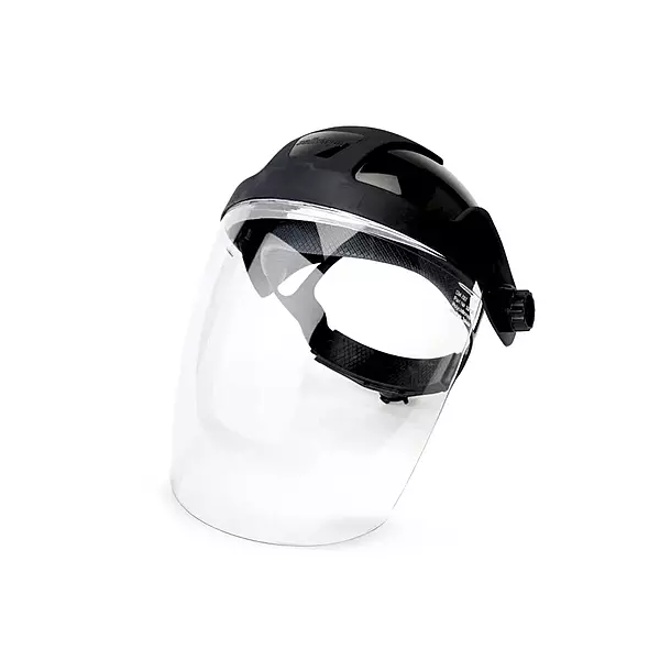 Sellstrom DP4 Face Shield - Lightweight Mask with High Impact Crown & Ratchet Headgear for Work, Grinding