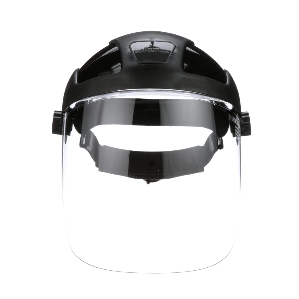 Sellstrom DP4 Face Shield - Lightweight Mask with High Impact Crown & Ratchet Headgear for Work, Grinding