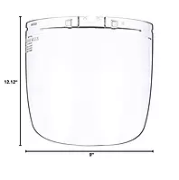 Sellstrom Replacement Window for Face Shield DP4 Multi-Purpose Safety Mask, Polycarbonate, Anti-Fog Coated, Clear Tinted