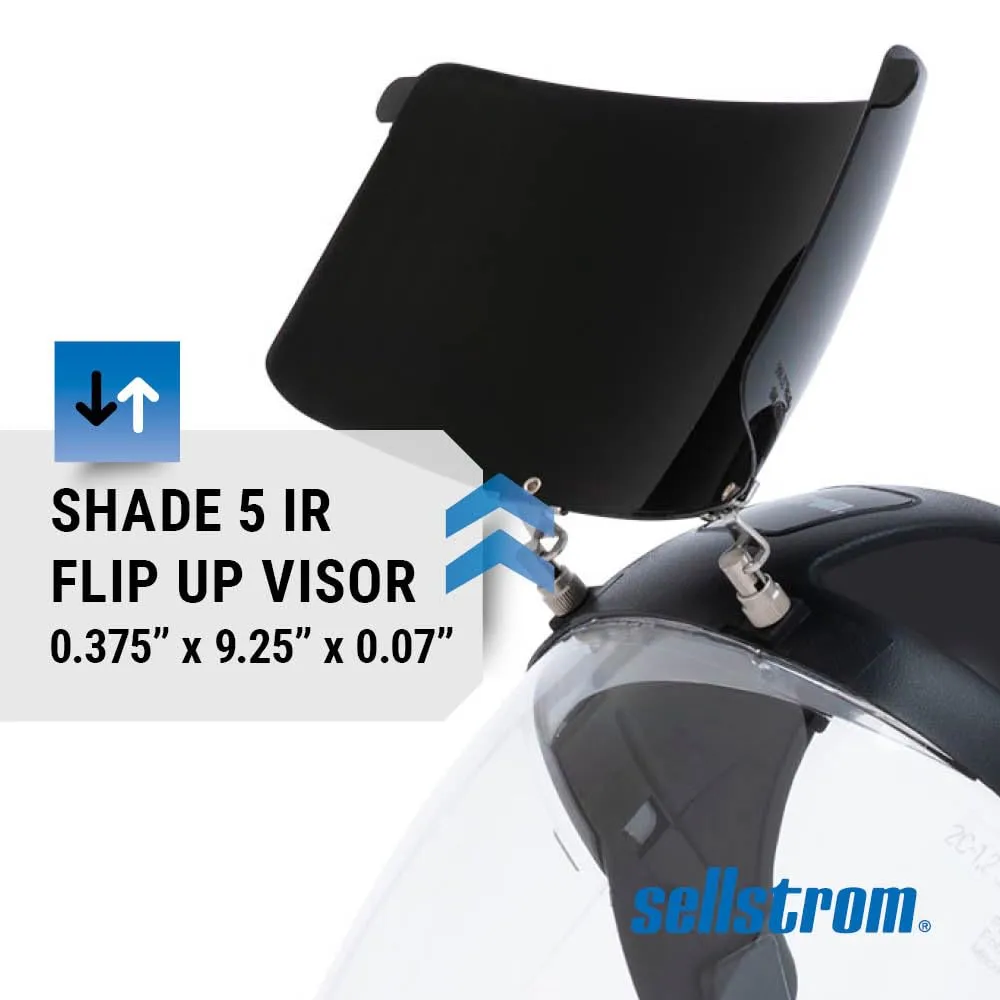 SELLSTROM Safety Face Shield with Universal Hard Hat Slot Adapter, Clear Anti-Fog Polycarbonate