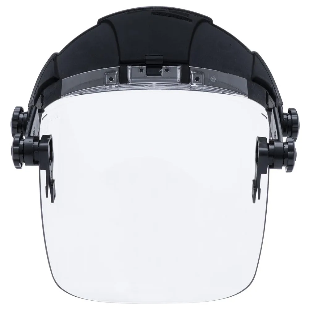 SELLSTROM Safety Face Shield with Universal Hard Hat Slot Adapter, Clear Anti-Fog Polycarbonate