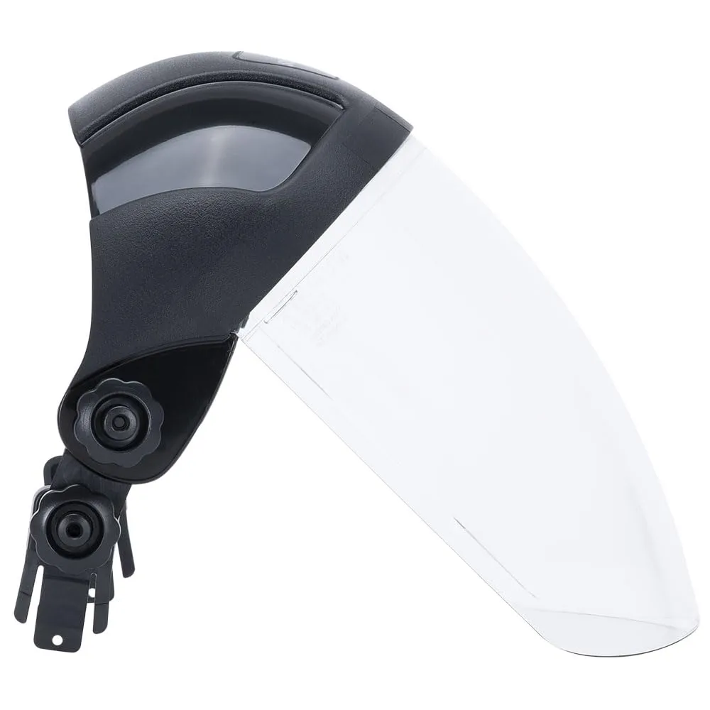 SELLSTROM Safety Face Shield with Universal Hard Hat Slot Adapter, Clear Anti-Fog Polycarbonate