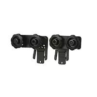 Sellstrom Faceshield Adapter, Slotted, 1 Pair, Black, S61970