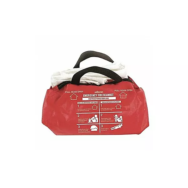 Fire Blanket and Duffel Bag, Fiberglass - 60 x 72 in