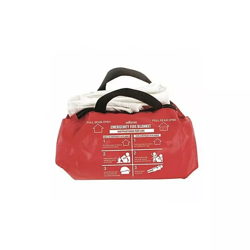 Fire Blanket and Duffel Bag, Fiberglass - 60 x 72 in