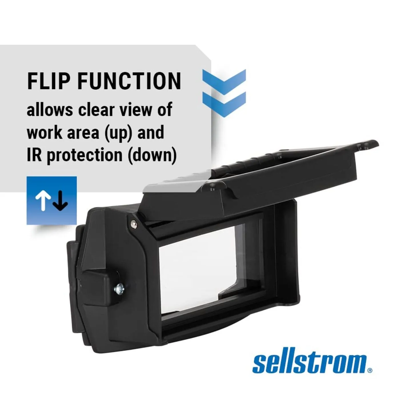 Sellstrom Flip Front Adapter for Welding Helmets - Lift Front Retainer - Nylon