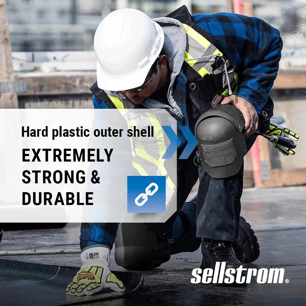 Sellstrom KneePro Ultra Flex III Professional Knee Pads with Triple-Layer Foam, Hinged Design & Speed Clips