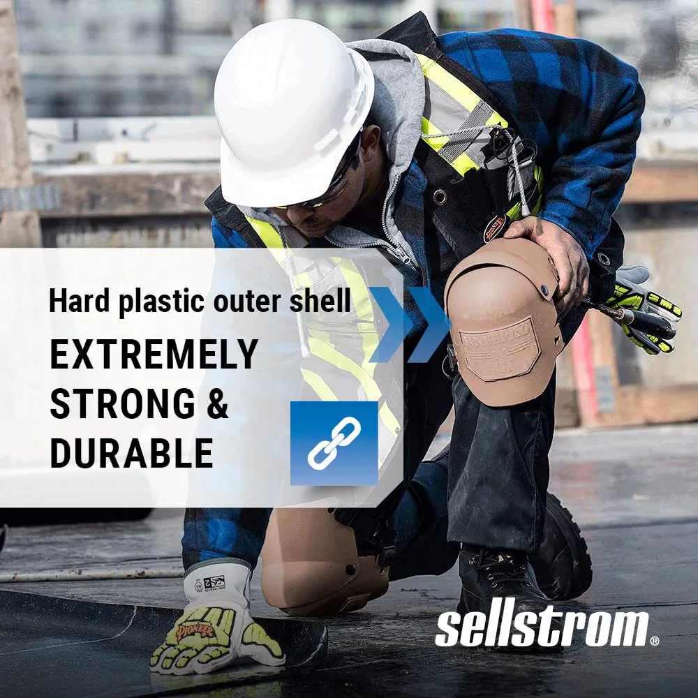 Sellstrom KneePro Ultra Flex III Professional Knee Pads with Triple-Layer Foam, Hinged Design & Speed Clips