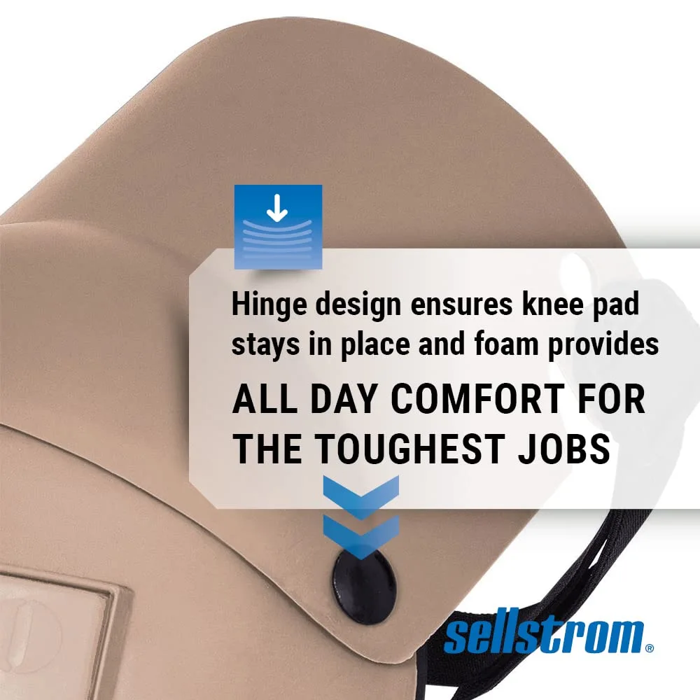 Sellstrom KneePro Ultra Flex III Professional Knee Pads with Triple-Layer Foam, Hinged Design & Speed Clips