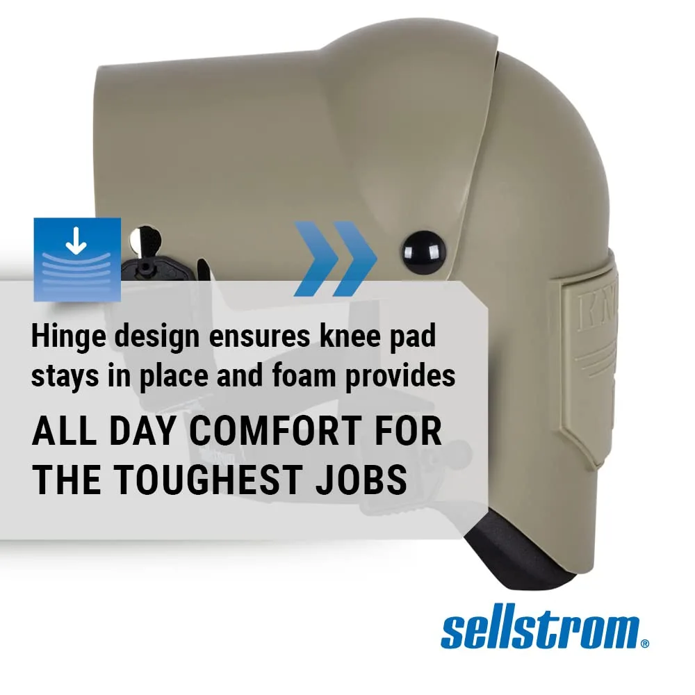 Sellstrom KneePro Ultra Flex III Professional Knee Pads with Triple-Layer Foam, Hinged Design & Speed Clips
