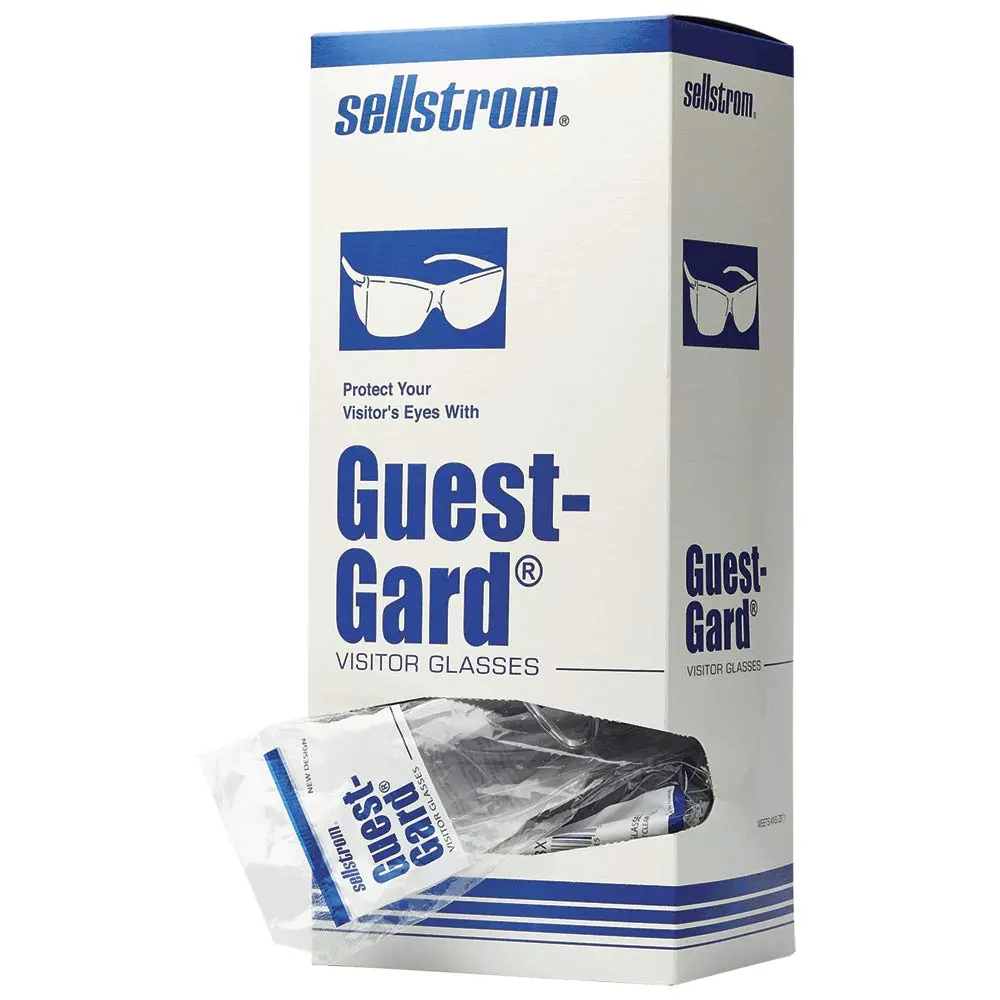 Sellstrom Lightweight, Over-The-Glass Safety Glasses, Protective Eyewear, Clear Lens, Clear Frame with Side shields (Qty 1)