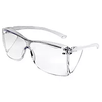 Sellstrom Lightweight, Over-The-Glass Safety Glasses, Protective Eyewear, Clear Lens, Clear Frame with Side shields (Qty 1)