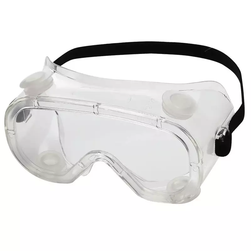 Sellstrom Flexible, Soft, Indirect Vent, Protective Safety Goggle, Clear Body, Uncoated, Clear Lens, Black Adjustable Strap