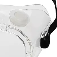 Sellstrom Flexible, Soft, Indirect Vent, Protective Safety Goggle, Clear Body, Uncoated, Clear Lens, Black Adjustable Strap